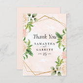 Gouden Lijst en Rozen Bedankkaart