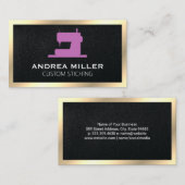 Gouden lijst | Logo van productiemachine voor naai Visitekaartje (Voorkant / Achterkant)