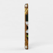 Gouden lijst met bloem- en parelontwerp Case-Mate iPhone case (Achterkant/rechts)
