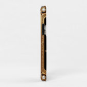 Gouden lijst met bloem- en parelontwerp Case-Mate iPhone case (Achterkant/rechts)