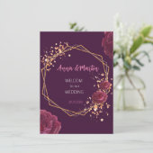 gouden lijst met bloemen op een kruit (Staand voorkant)