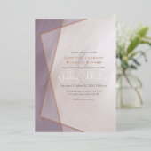 gouden lijst met gemuteerde pellets roos goud folie uitnodiging (Staand Voorkant)