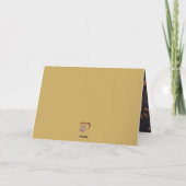 Gouden Lijst met hart en voetafdruk Pet Sympathy Kaart (Achterkant)