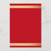 Gouden lijst met rode rozen, gotische bruiloft menu (Achterkant)