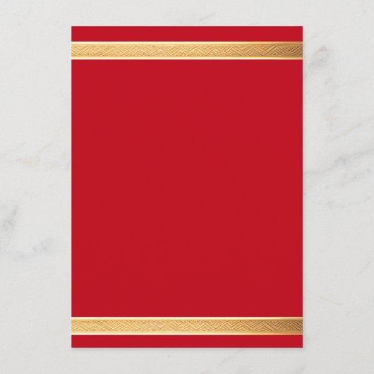 Gouden lijst met rode rozen, gotische bruiloft menu (Achterkant)