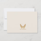 Gouden Lijst met vleugels Response Kaart (Achterkant)