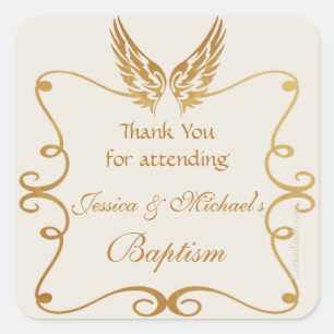 Gouden Lijst met vleugels Sticker