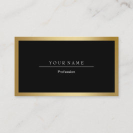 Gouden Lijst Minimal Zwart Metallic Visitekaartje