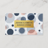 Gouden lijst | Modern abstract patroon Visitekaartje (Voorkant)