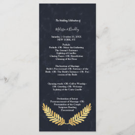 Gouden lijst Navy back ceremonie Programma Programmakaart