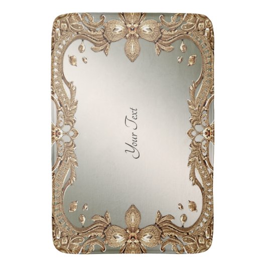 Gouden  Lijsten badmat (Voorkant Verticaal)