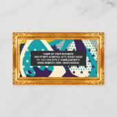 gouden Lijsten rand | Moderne kunst Visitekaartje (Achterkant)