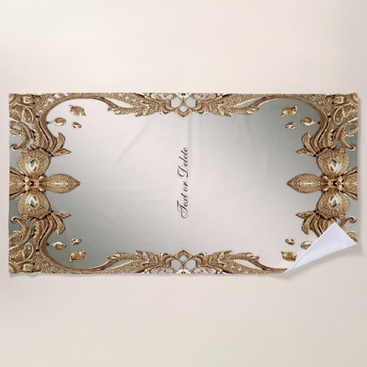 Gouden  Lijsten strandlaken (Voorkant)