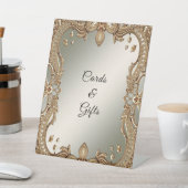 Gouden Lijsten tafelblad Tekens Reclamebord Met Voetstuk (Insitu)