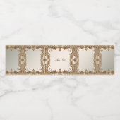 Gouden  Lijsten waterflesetiket Waterfles Etiket (Enkel label)