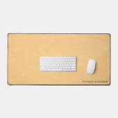 Gouden linnen textuur met subtiele witte glans bureaumat (Keyboard & Muis)