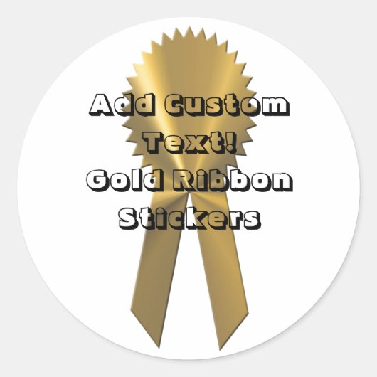 Gouden lint aangepaste afdichtingen en Stickers (Voorkant)
