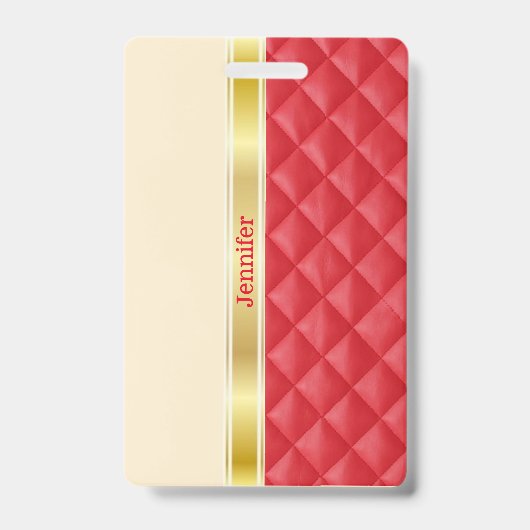 Gouden lint Bagagelabel / badge (Voorzijde)