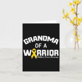 Gouden lint en geel lint Kinderkanker A Kaart (Gele Bloem)