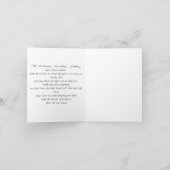 Gouden lint Inspirerend Vriendschapsgedicht Bedankkaart (Binnen)