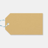 Gouden lint kerstboom Cadeau cadeau Label Cadeaulabel (Achterkant Horizontaal)