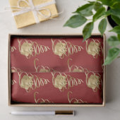 Gouden lint kerstboom Cadeau tissuepapier (Geschenk)