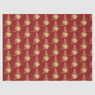 Gouden lint kerstboom Cadeau tissuepapier