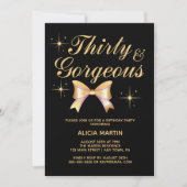 Gouden lint meisje dertig & prachtige zwarte verja kaart (Voorkant)