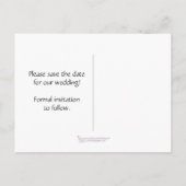 Gouden lint Sla de datum op Aankondigingskaart (Achterkant)