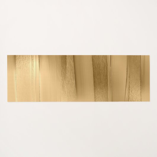 Gouden lint textuur metallic stijlvol yogamat (Achterkant (horizontaal))