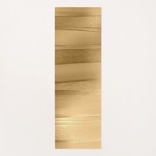 Gouden lint textuur metallic stijlvol yogamat (Voorkant)