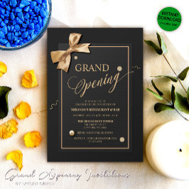 Gouden lint Zwart Grand Opening - Winkelopening Kaart