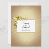 Gouden linten en zeesterren bubbels zand kaart (Achterkant)