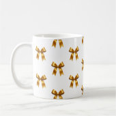 Gouden Lintpatroon — Elegante Minimale Luxe Koffiemok (Links)