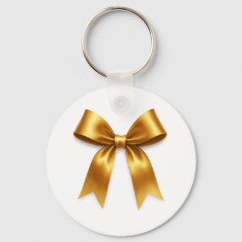 Gouden Lintpatroon — Elegante Minimale Luxe Sleutelhanger