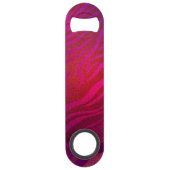 Gouden lippen en fuchsia strepen speed flessenopener (Achterkant)