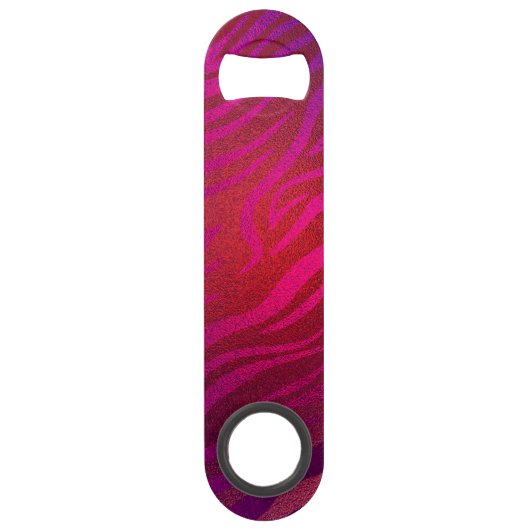 Gouden lippen en fuchsia strepen speed flessenopener (Achterkant)