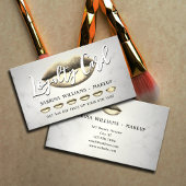 Gouden lippen make-up loyaliteitskaart visitekaartje