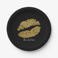 Gouden Lippen Nep Glans Kus Schoonheid Make-up Fee