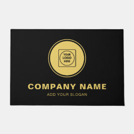 Gouden logo aangepaste zakelijke branding deurmat