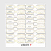 Gouden Logo Elegante Jewerly Prijs Label Barbell L (Vel)