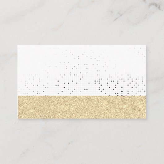 Gouden Logo | Make-upborstels Visitekaartje (Achterkant)