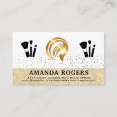 Gouden Logo | Make-upborstels Visitekaartje (Voorkant)