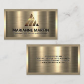 Gouden Logo | Metallic Visitekaartje (Voorkant / Achterkant)