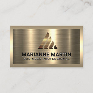Gouden Logo Metallic Visitekaartje