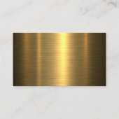 Gouden Logo op Goud Metallic Visitekaartje (Achterkant)