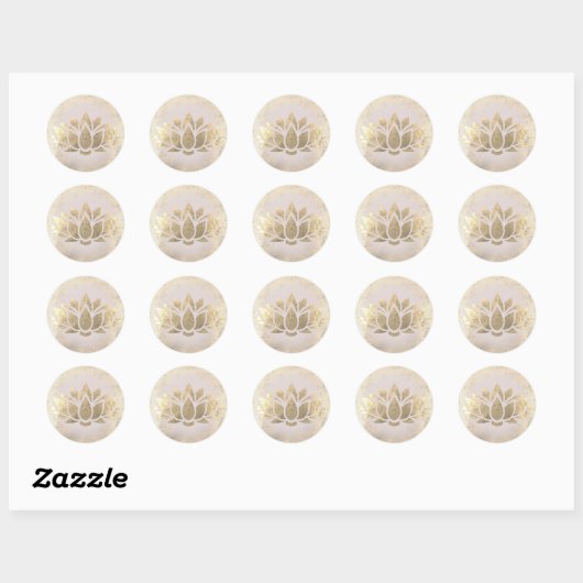 gouden logo ronde sticker (Vel)
