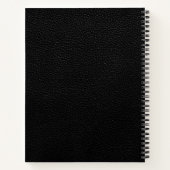 Gouden Logo Spiraal Notitieboek met  Tekst (Achterkant)