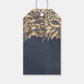 Gouden Loof Dank Je Cadeaulabel (Achterkant)