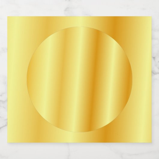 Gouden look Blank Sjabloon Glamour Custom Elegant Bier Etiket (Enkel label)
